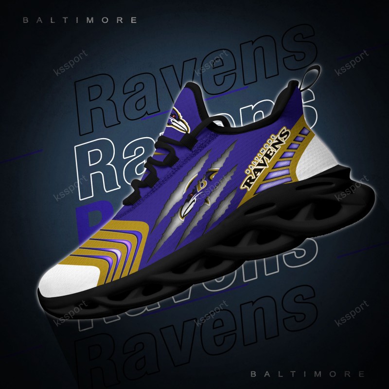 Baltimore Ravens Yezy Running Sneakers Image 5