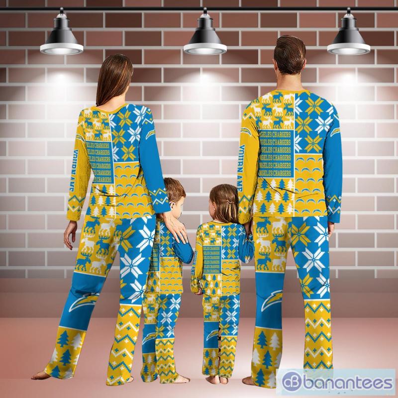 Los Angeles Chargers Pajamas Christmas Gift For Family - 2