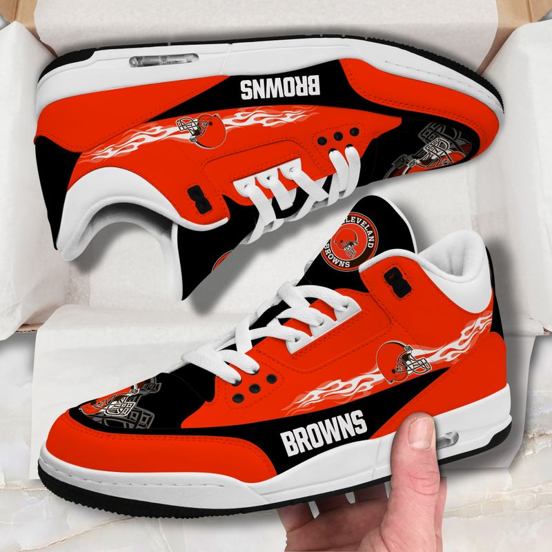 Cleveland Browns Fire White JD03 Shoes