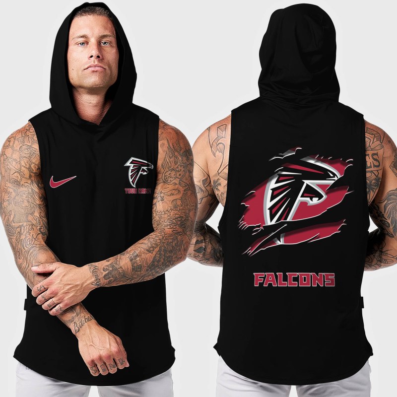 Atlanta Falcons Men's Workout Hooded Tank Top