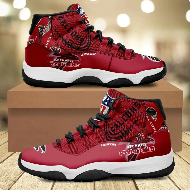 Atlanta Falcons Personalized AJD11 Sneakers View 1