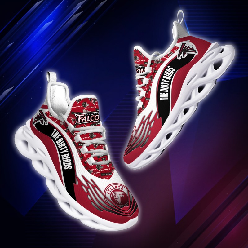 Atlanta Falcons Yezy Running Sneakers - Top View