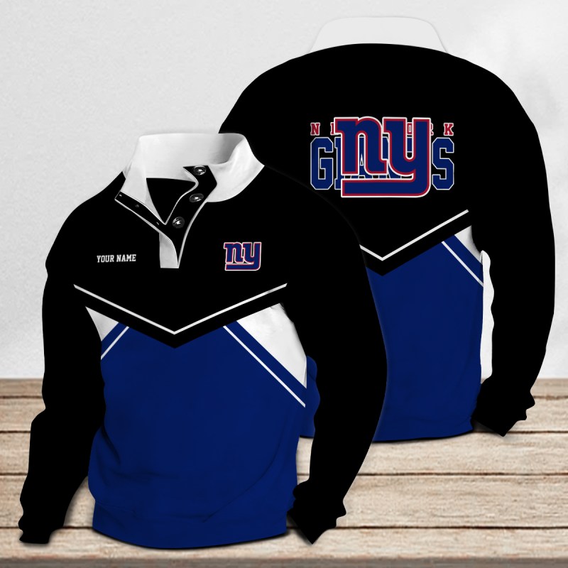 New York Giants Casual Colorful Stand Collar Sweatshirt