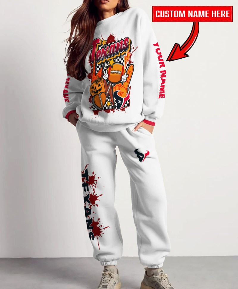 Houston Texans Halloween Collection Sweatshirt and Sweatpants Set