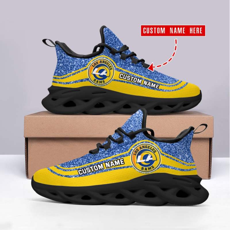 Los Angeles Rams Personalized Yezy Running Sneakers