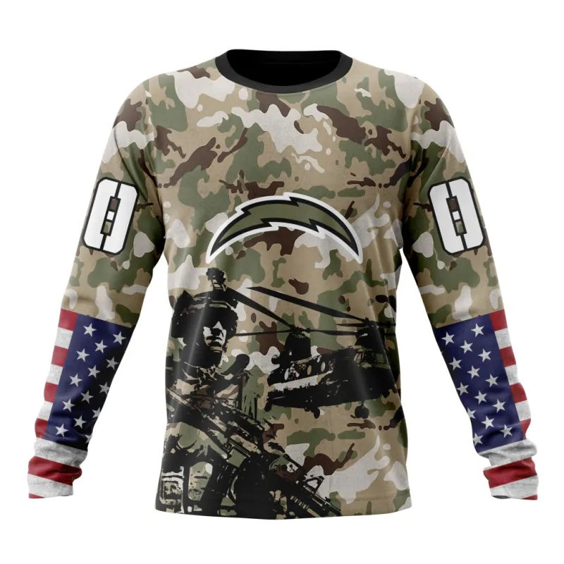 Los Angeles Chargers Long Sleeve Front