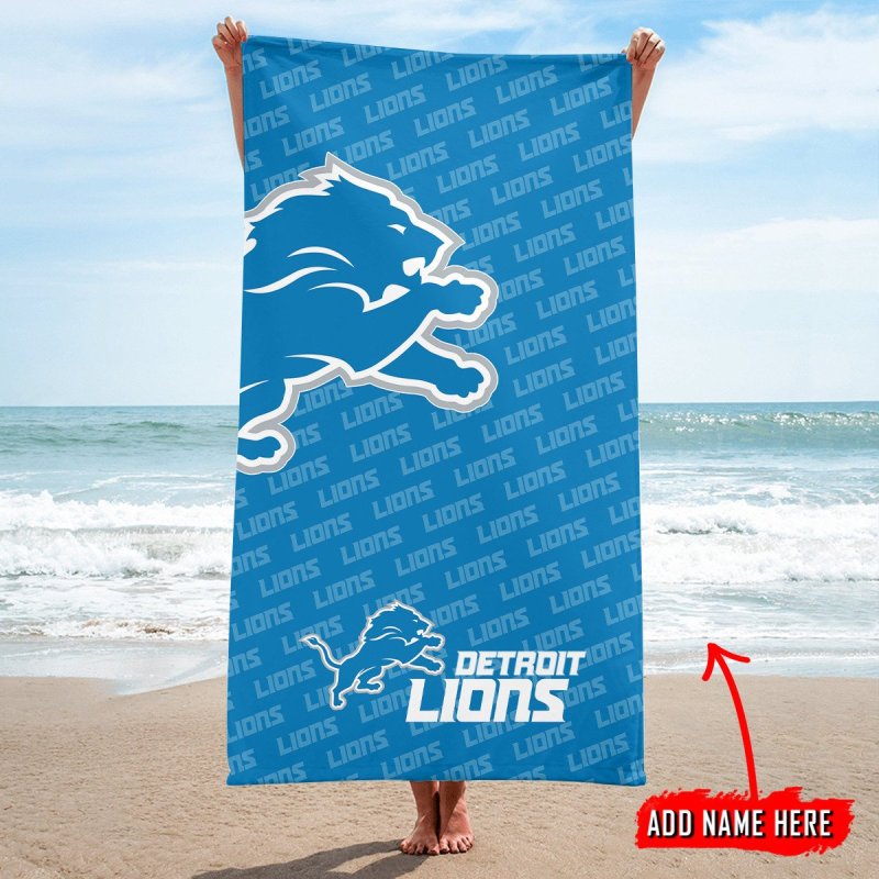 Detroit Lions Beach Towel Image 1