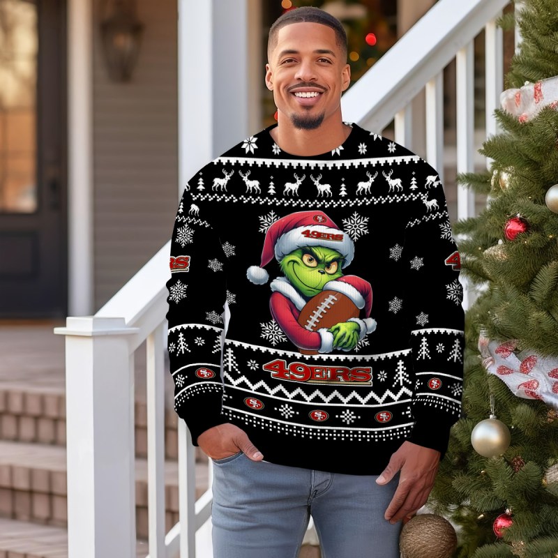 San Francisco 49ers Ugly Christmas Sweater - Outdoor View 3