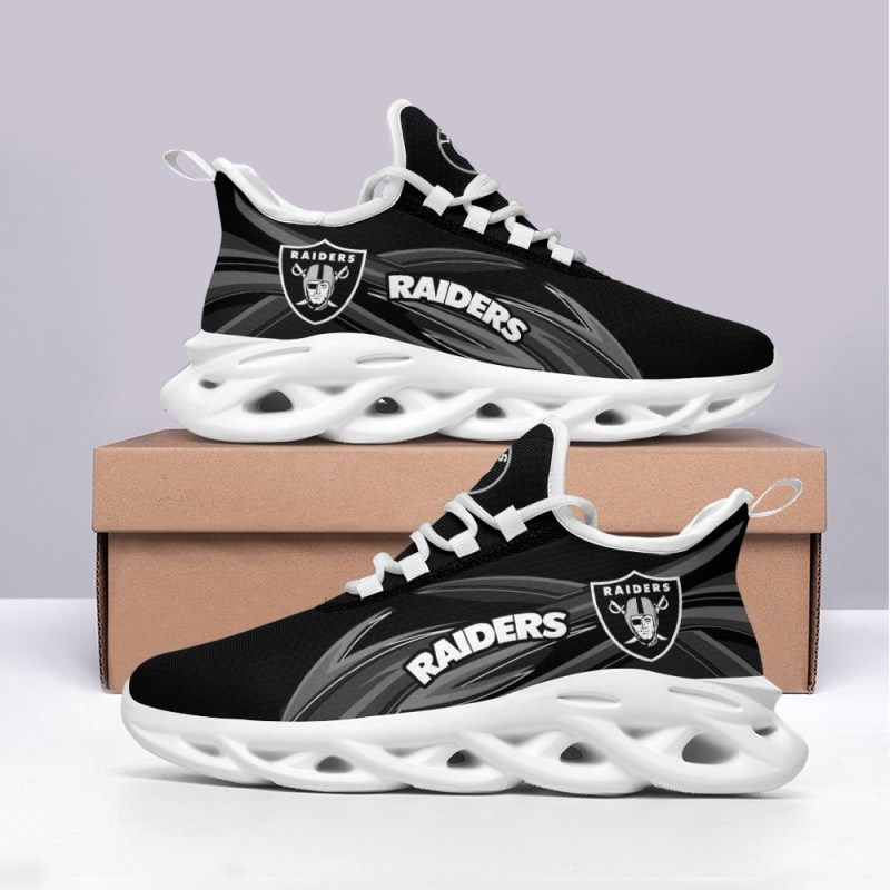 Las Vegas Raiders Yezy Running Sneakers 354 Side View