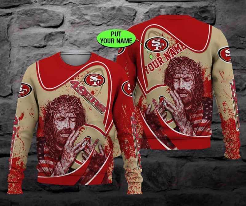 San Francisco 49ers Personalized Ugly Christmas Sweater