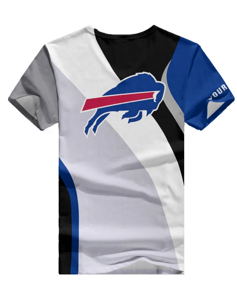 Available in different views of the Buffalo Bills V-neck T-shirt