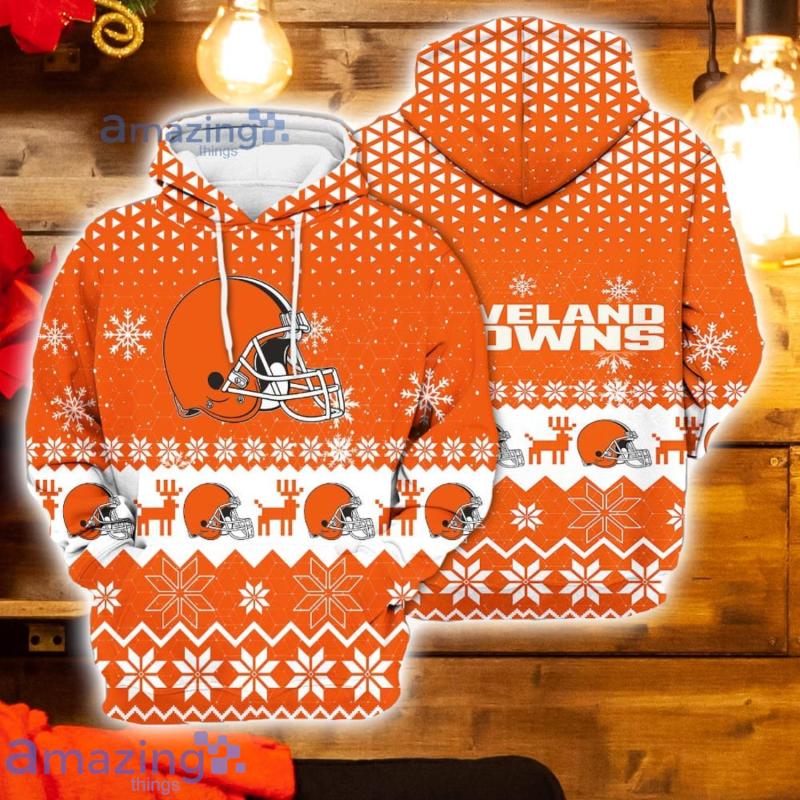 Cleveland Browns Christmas Hoodie Front View