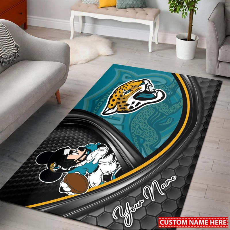 Jacksonville Jaguars Personalized Rectangle Rug