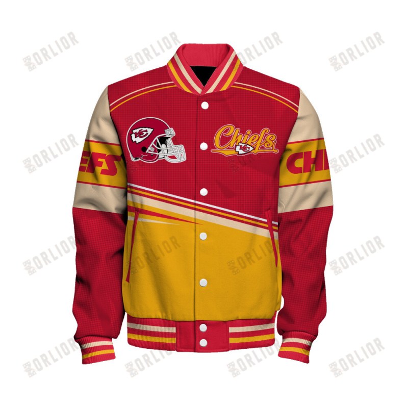 Kansas City Chiefs Varsity Jacket Back View