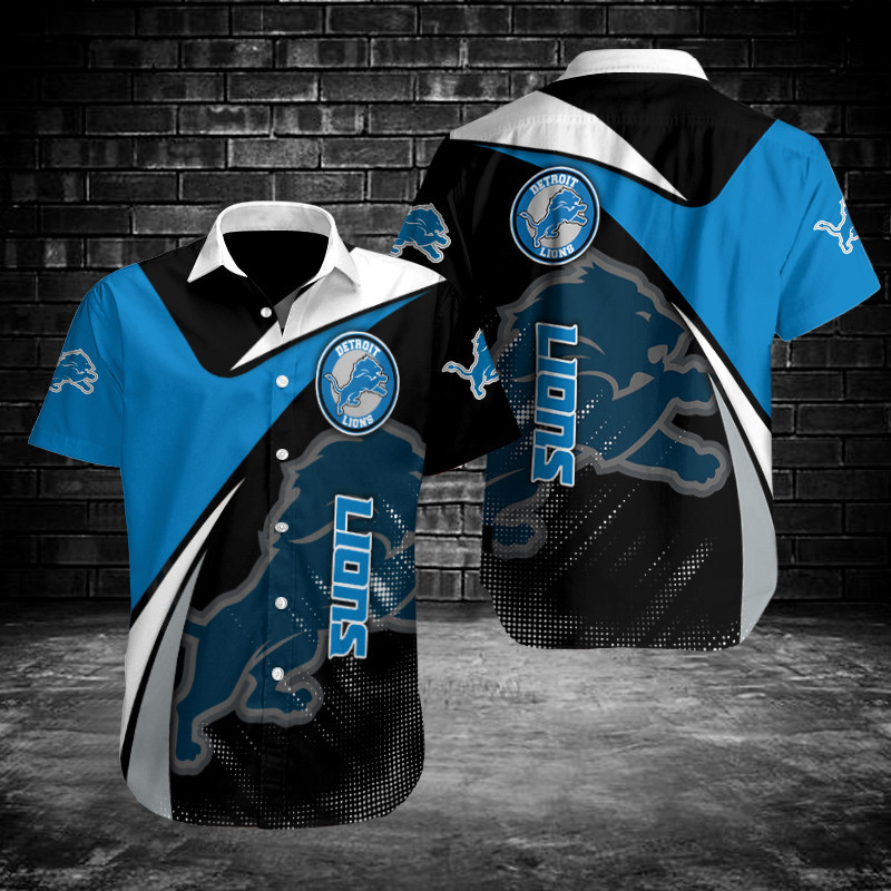 Sizing Chart for Detroit Lions Button Shirt
