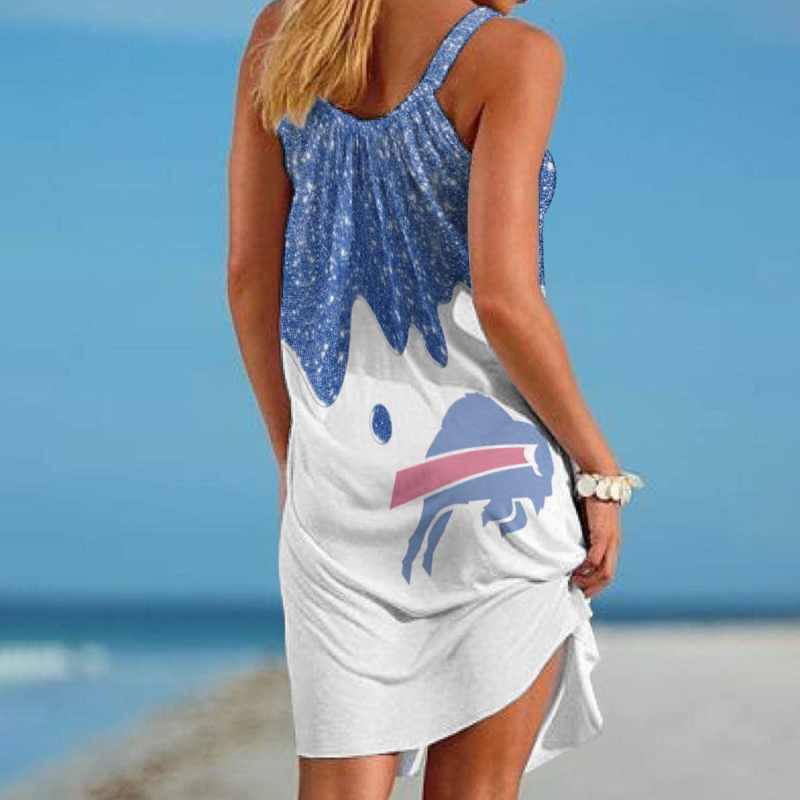 Buffalo Bills Beach Dress Back View