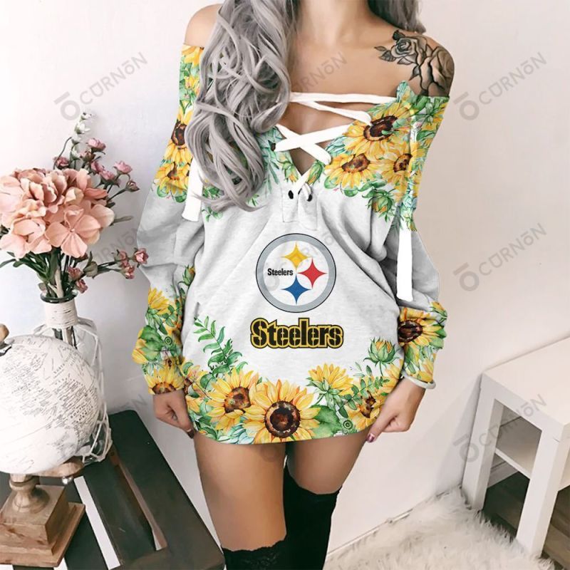 Pittsburgh Steelers Lace-Up Sweatshirt