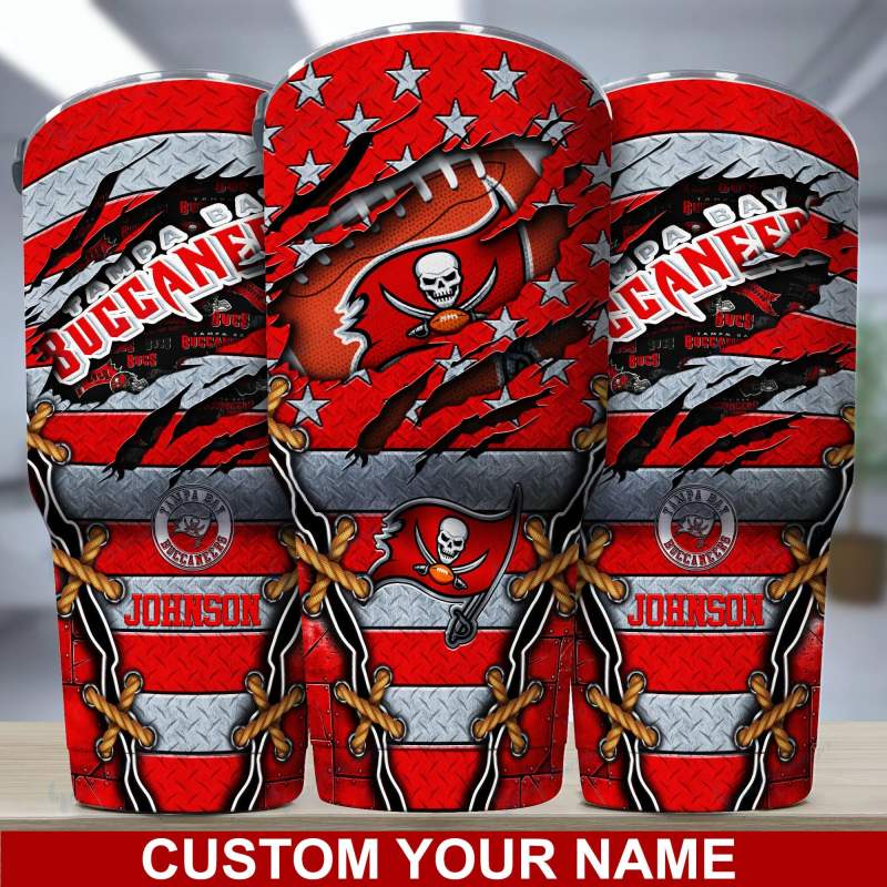 Tampa Bay Buccaneers Personalized Tumbler Image 1