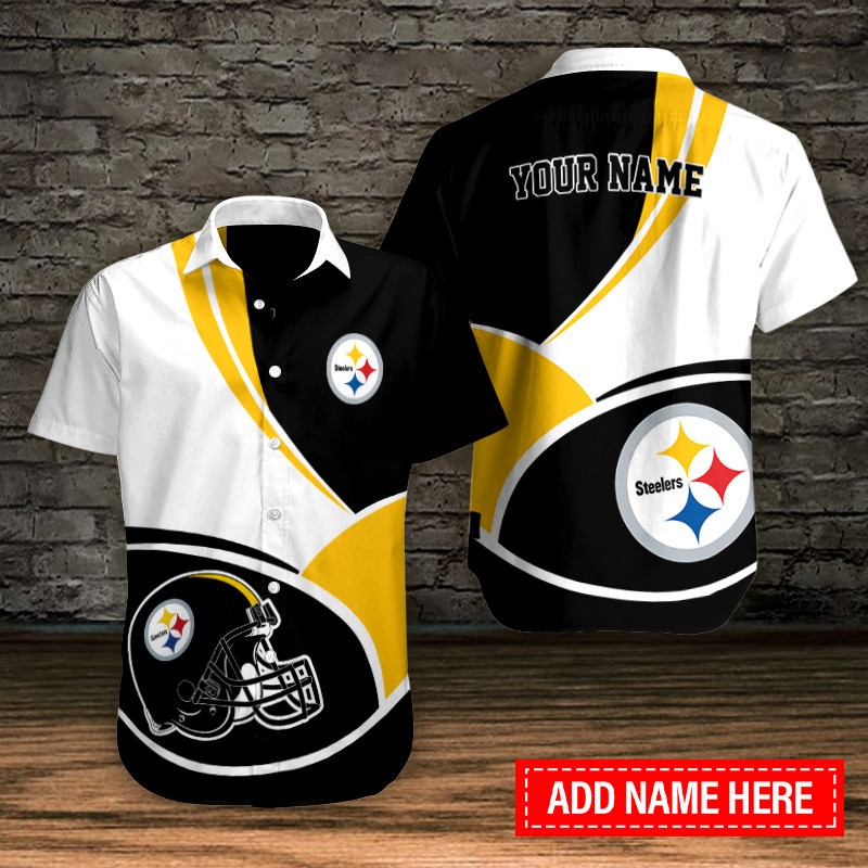 Pittsburgh Steelers Personalized Button Shirt Sizing Chart