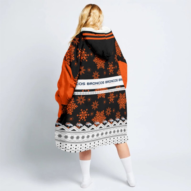 Denver Broncos Snug Hoodie 17 - Back View