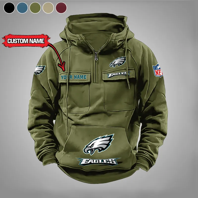 Green Philadelphia Eagles Zip Hoodie