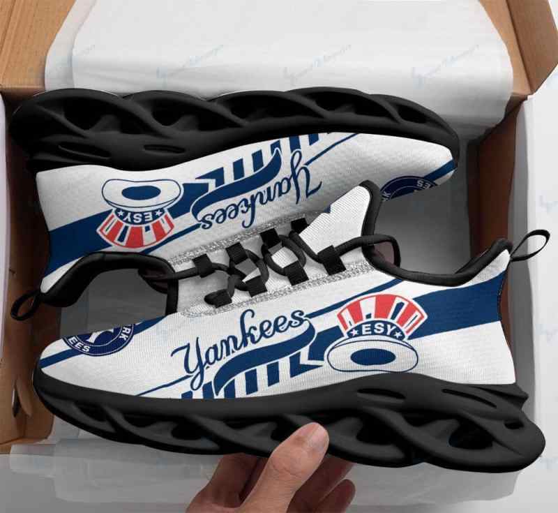 New York Yankees Yezy Running Sneakers Side View