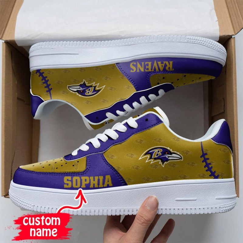 Baltimore Ravens Air Force 1 Sneakers