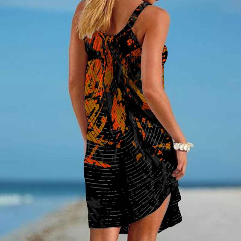 Cincinnati Bengals Beach Dress Back View