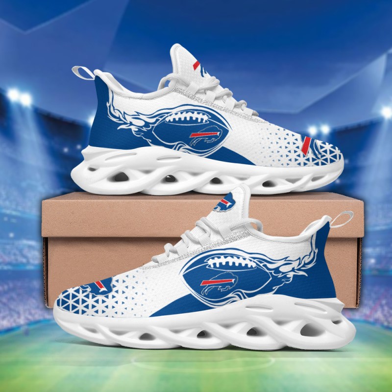 Buffalo Bills Yezy Running Sneakers Side View