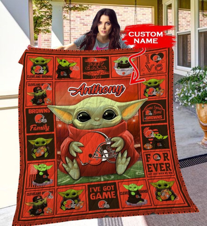Cleveland Browns Personalized Premium Quilt Size Chart