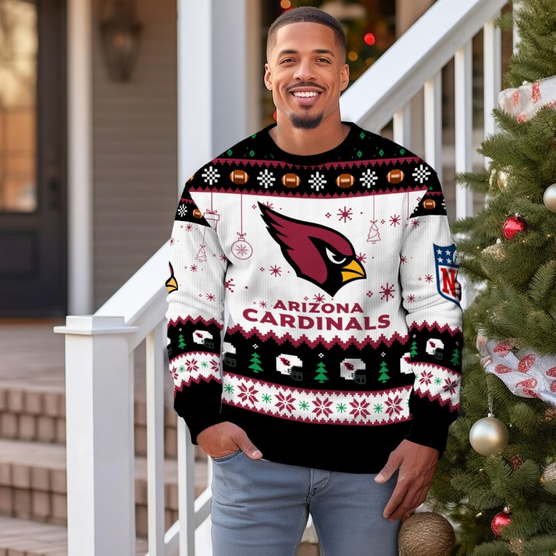 Arizona Cardinals Ugly Christmas Sweater Image 3