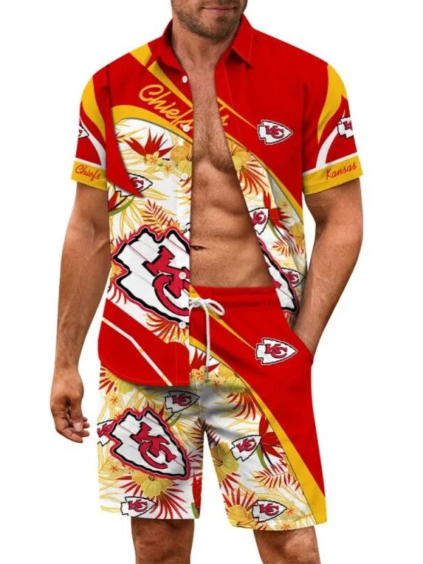Kansas City Chiefs Combo Hawaiian Shirt and Shorts