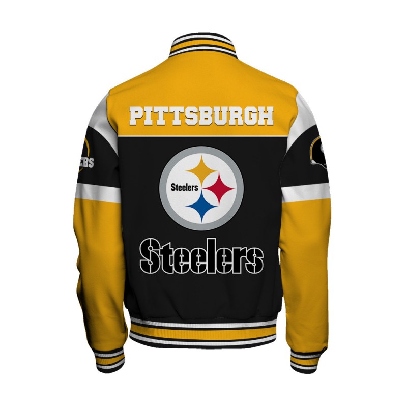 Pittsburgh Steelers Varsity Jacket Details