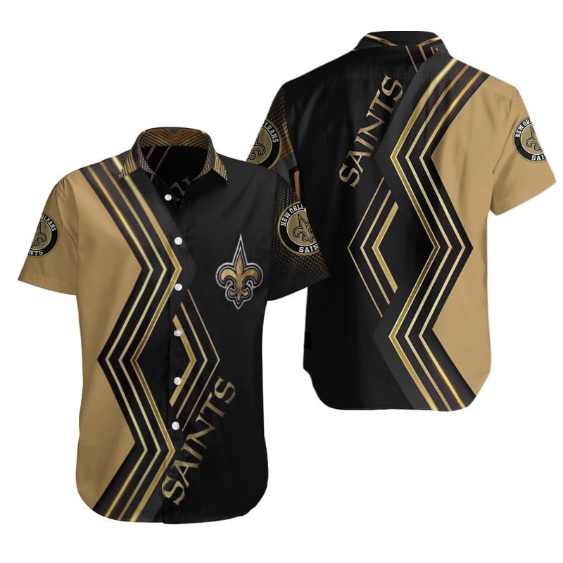 New Orleans Saints Button Shirts Sizing Chart