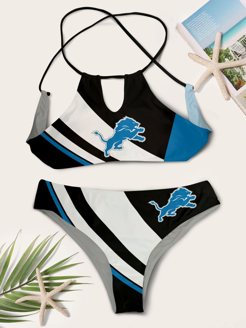 Detroit Lions One-piece Swimsuit Back View