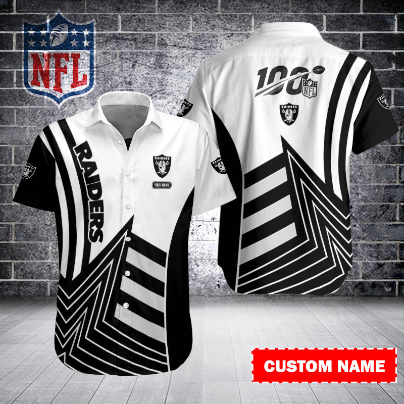 Sizing Chart for Las Vegas Raiders Button Shirt