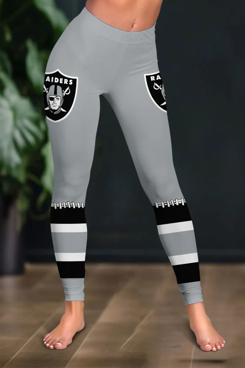 Las Vegas Raiders Leggings - Close Up