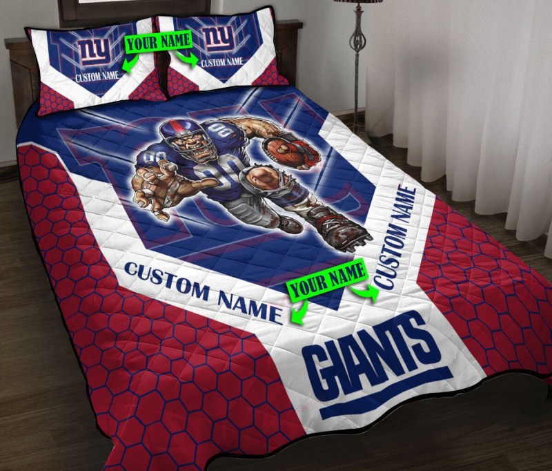 New York Giants Personalized Quilt Set
