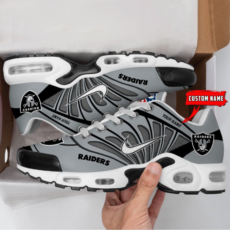 Las Vegas Raiders Personalized T-N Youth Sneakers