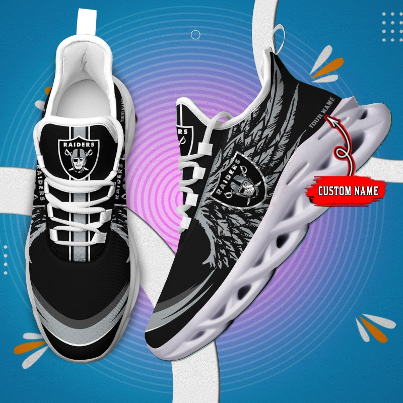 Las Vegas Raiders Personalized Yeezy Running Sneakers