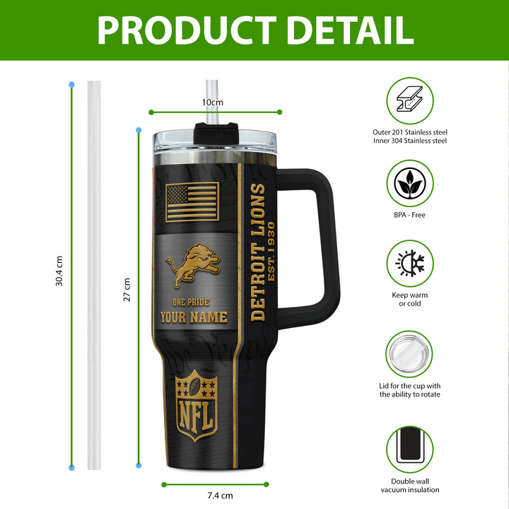 Detroit Lions Tumbler Colors