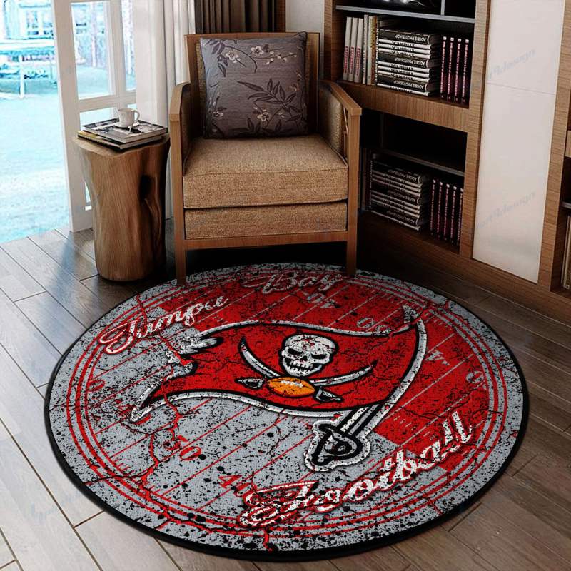 Tampa Bay Buccaneers Round Rug 82