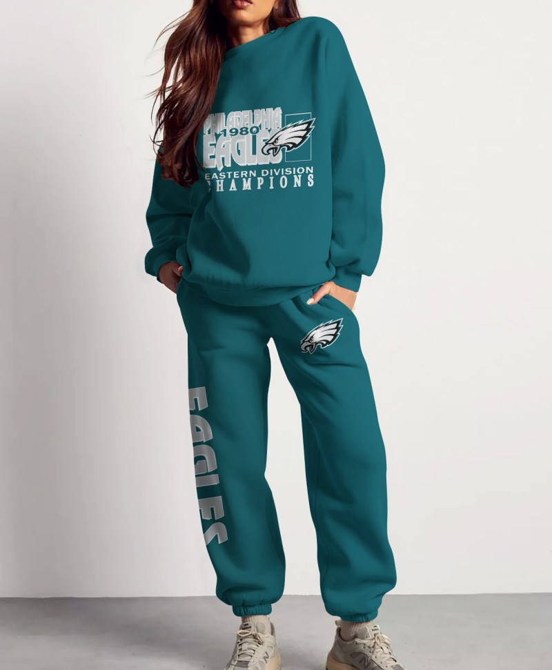 Philadelphia Eagles Combo 3D Sweatsuit and Sweatpants