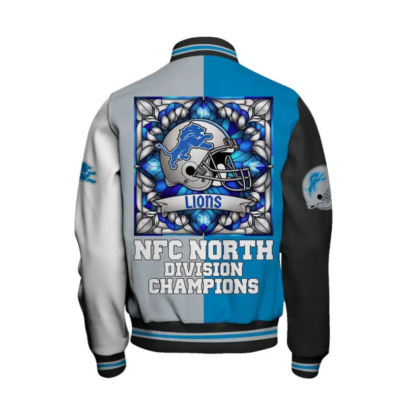 Detroit Lions Varsity Jacket Back View