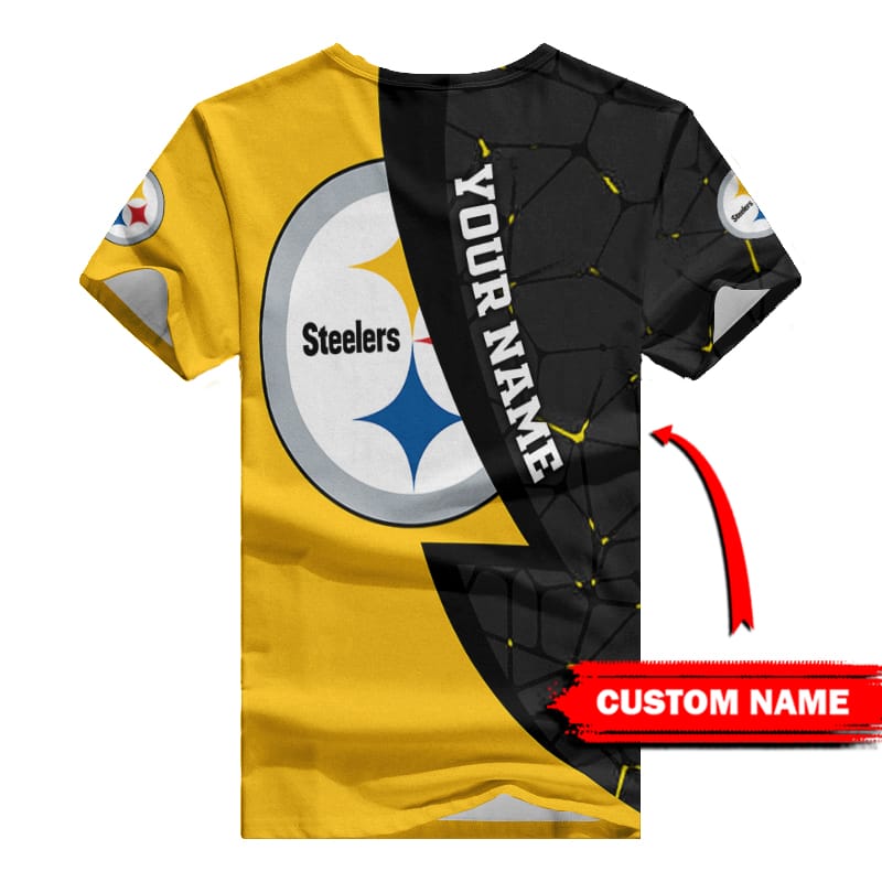 Back view of the Pittsburgh Steelers shirt