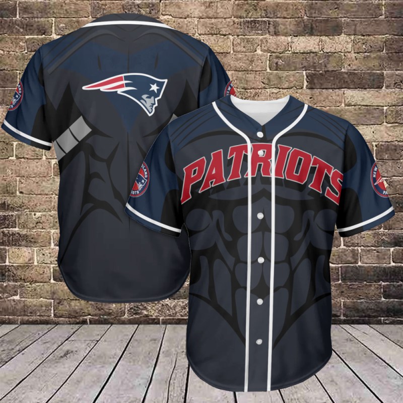 New England Patriots Baseball Jersey