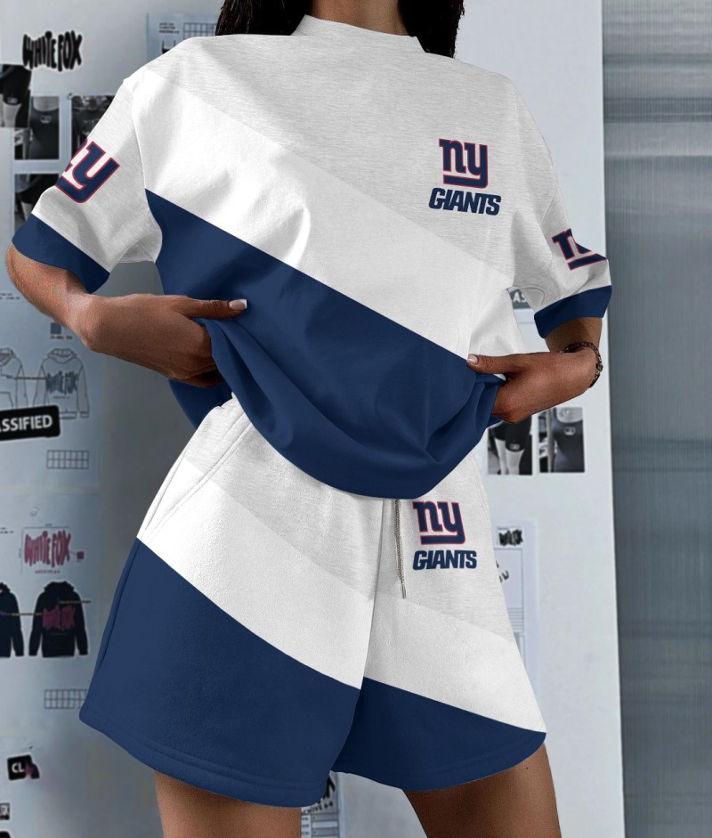 New York Giants Top and Shorts Set