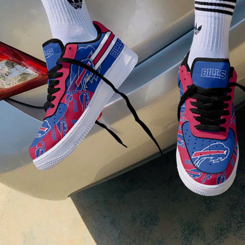 Buffalo Bills AF1 Shoes Side View