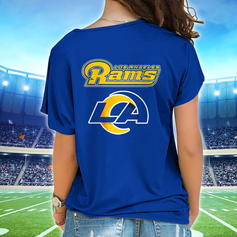 Los Angeles Rams Cross Strap Shoulder Shirt Back View