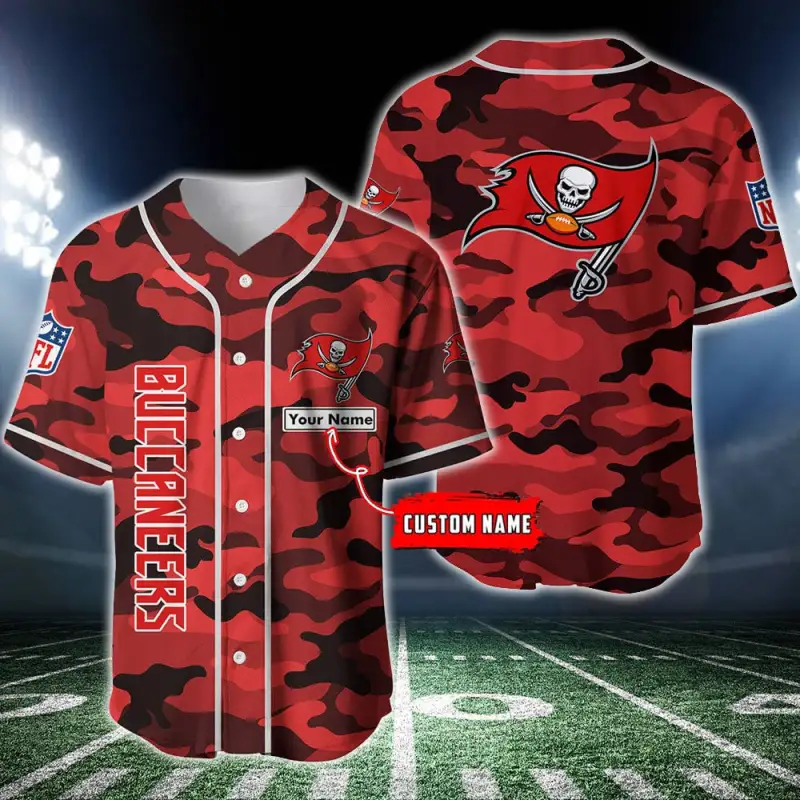 Tampa Bay Buccaneers Personalized Baseball Jersey
